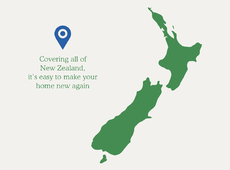 Covering All of New Zealand, it's easy to make your home new again